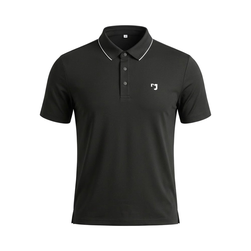 Áo Polo Viền Cổ, màu đen